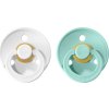 BIBS Colour cumliky z prirodneho kaucuku 2ks WhiteMint