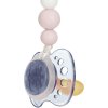 Lässig BABIES Soother Holder Wood/Silicone Little Chums cat