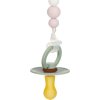 Lässig BABIES Soother Holder Wood/Silicone Little Chums cat