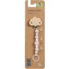 LÄSSIG BABIES LÄSSIG Soother Holder Wood/Silicone 2024 Little Universe cloud powder pink (Varianta Soother Holder Wood/Silicone 2023 Little Chums cat)
