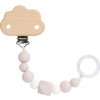 Lässig BABIES Soother Holder Wood/Silicone Little Chums cat
