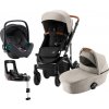 BRITAX Set kočárek Smile III + hluboká korba + autosedačka Baby Safe iSense + báze