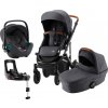 BRITAX Set kočárek Smile III + hluboká korba + autosedačka Baby Safe iSense + báze