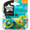 Tommee Tippee Šidítko C2N silikon Fun 2ks 6-18m