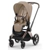 cybex priam kombikinderwagen cozy beige rosegold mit sitz