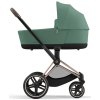 cybex priam rose gold kombikinderwagen leaf green mit babywanne seite