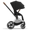 cybex priam chrome brown sportkinderwagen seite sepia black