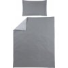 Povlečení 100x135 cm - Uni grey/light grey