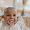 BIBS Boheme cumliky z prirodneho kaucuku blush square