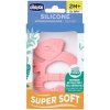 CHICCO CHICCO Kousátko silikonové Super Soft Chameleon růžový 2m+