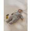 LEOKID Baby Overall Eddy Gray Mist vel. 0 – 3 měsíce (vel. 56)