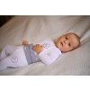 Little Angel polodupačky smyk obrázek Outlast® - bílá/pruh bíločerný (Velikost 56)