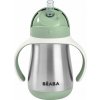 Beaba Hrnek termoizolační s brčkem nerez 250ml Sage Green