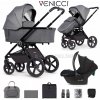 Venicci Tinum Upline + autosedačka 2024  + cybex základna pod autosedačku