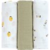 LÄSSIG BABIES LÄSSIG Swaddle Burp blanket 85x85 2024 Happy Rascals lavender (Varianta Swaddle Burp blanket 85x85 2024 Little Mateys royal blue)