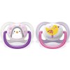 PHILIPS AVENT Philips AVENT Šidítko Ultra air Zvířátko 0-6m dívka, 2 ks