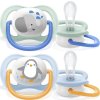 PHILIPS AVENT Philips AVENT Šidítko Ultra air Zvířátko 0-6m chlapec, 2 ks