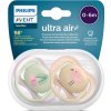 PHILIPS AVENT Philips AVENT Šidítko Ultra air Obrázek 0-6m dívka (třešeň), 2 ks