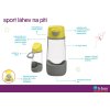 b.box Sport lahev na pití 600 ml - modrá/zelená