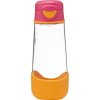 b.box Sport lahev na pití 600 ml - růžová/oranžová