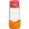 b.box Sport lahev na pití 450 ml - růžová/oranžová