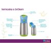 b.box Termoska na pití s brčkem 350 ml - indigo/růžová