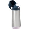 b.box Termoska na pití s brčkem 500 ml - indigo/růžová