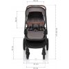 ZOPA Set kočárek Move Cross + korba XL + adaptér + autosedačka (Varianta Night Black/Black)
