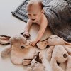 ob designs mazlik plysovy pejsek taupe tmava skvrna