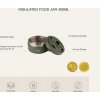 citron nerezova nadoba na jidlo 400 ml blush pink