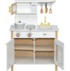 tryco drevena kuchynka white gold