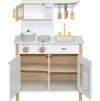 TRYCO Dřevěná kuchyňka White/Gold