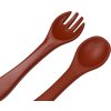 tryco silikonova lzicka vidlicka dark rust