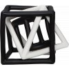 Label Label Silikonové kousátko Geometric, Black & White