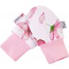 Little Angel Rukavice podšité kojenecké Outlast® - růžový motýl/růžová baby