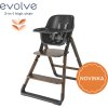 ERGOBABY | Evolve jídelní židle 2- v-1 Dark Wood + Evolve lehátko Cream