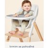 ERGOBABY | Evolve jídelní židle 2- v-1 Natural Wood + Evolve lehátko Charchoal grey