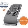 ERGOBABY | Evolve jídelní židle 2- v-1 Natural Wood + Evolve lehátko Charchoal grey