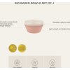 citron sada misek z bio materialu 4ks ruzova kremova