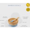 Citron Bambusová miska s přísavkou - Dusty Blue