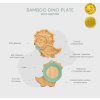 citron bambusovy talirek s prisavkou a lzickou dino