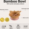 Citron Bambusová miska s přísavkou a lžička - Jednorožec