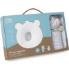 INTERBABY | SET MÉĎA - ergonomický polštářek + přítulka - šedý