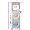 BIBS x Liberty De Lux cumliky zo silikonu 2ks one size Eloise BabyBlueMix 15011101 5713795243204 II