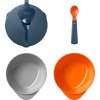 TOMMEE TIPPEE Misky pro snadné nabírání Explora s víčkem a lžičkou, 2 ks