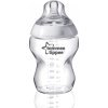 TOMMEE TIPPEE Kojenecká lahev, ANTI-COLIC, bílá, pomalý průtok  0+, 1ks, 260 ml