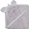 Little Angel sET osuška,ručník,žínka BAMBUS - sv.šedá zajíc