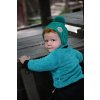 Little Angel Čepice pletená zavazovací copánky LA Outlast ® - medová