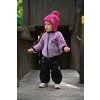 Little Angel Čepice pletená zavazovací copánky LA Outlast ® - modrá (Velikost 3 | 42-44 cm)