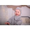 Little Angel kabátek podšitý Outlast® - šedá/pruh bílošedý melír (Velikost 62-68)